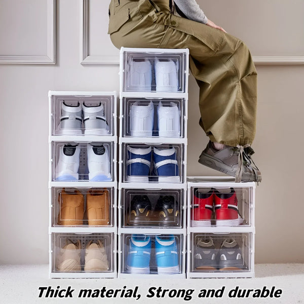 Foldable Transparent Shoes Storage Organizer