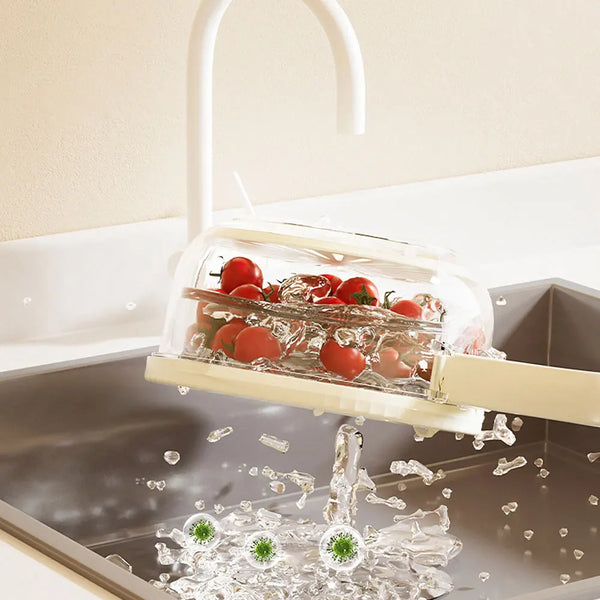 Fruit Washing Drain Basket with Handle