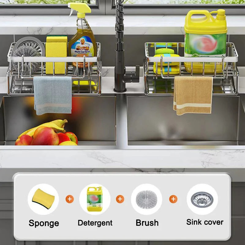 Double Layer Kitchen Drain Rack