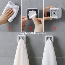 3Pcs Self-Adhesive Towel Holders